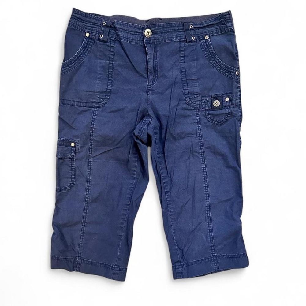 Navy Blue‎ Capri Pants 10 P Normcore Y2K
